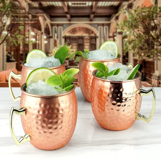 VASO MOSCOW MULE ORO ROSA