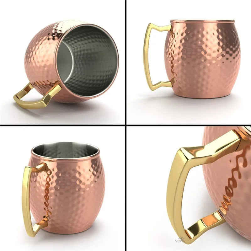 VASO MOSCOW MULE ORO ROSA